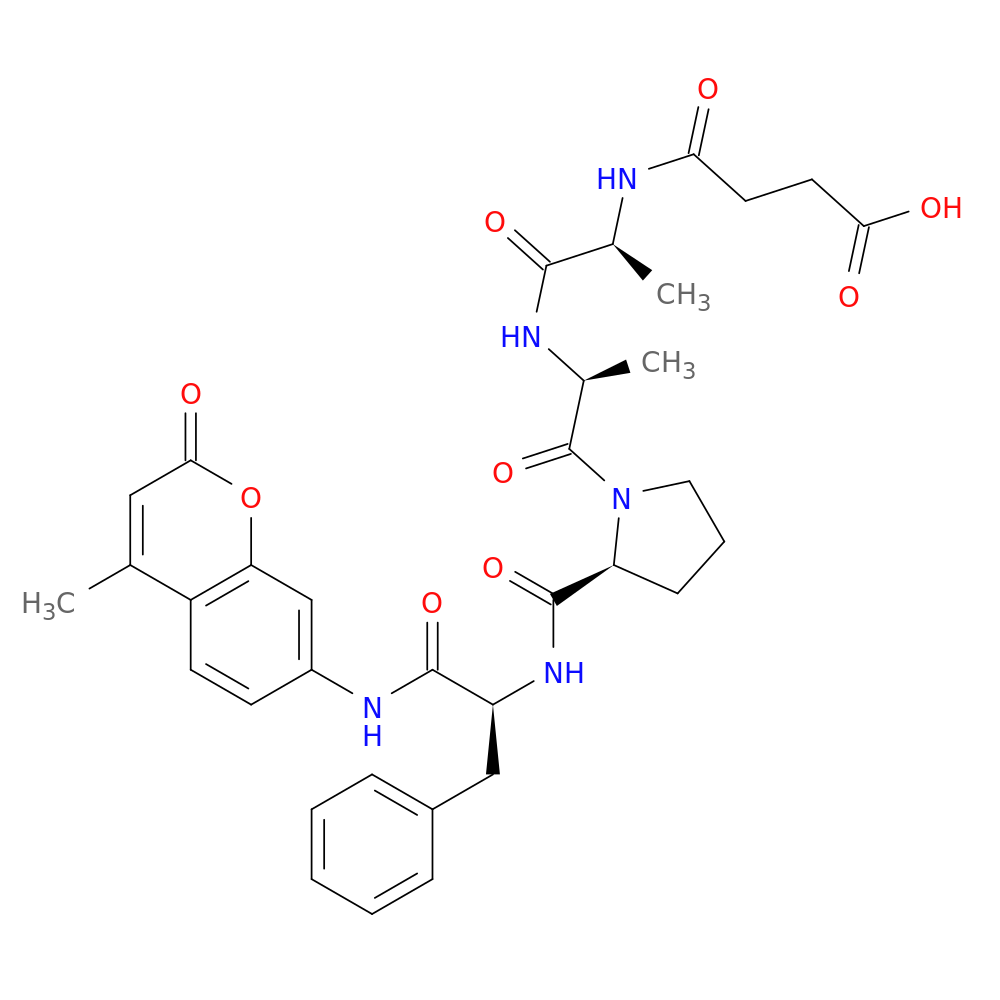 N-(3-Carboxy-1-oxopropyl)-L-alanyl-L-alanyl-L-prolyl-N-(4-methyl-2-oxo-2H-1-benzopyran-7-yl)-L-phenylalaninamide