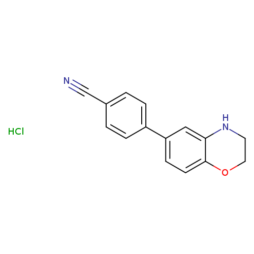 4-(3,4-dihydro-2H-1,4-benzoxazin-6-yl)benzonitrilehydrochloride