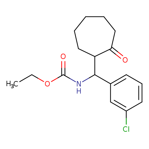 ethyl N-[(3-chlorophenyl)(2-oxocycloheptyl)methyl]carbamate