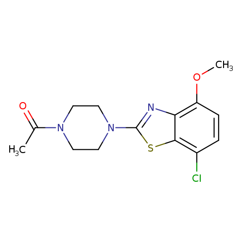 1-[4-(7-chloro-4-methoxy-1,3-benzothiazol-2-yl)piperazin-1-yl]ethan-1-one