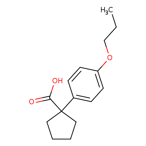 1-(4-Propoxyphenyl)cyclopentanecarboxylic acid