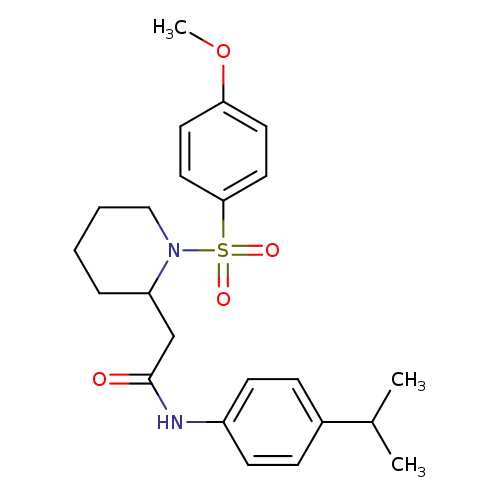 2-[1-(4-methoxybenzenesulfonyl)piperidin-2-yl]-N-[4-(propan-2-yl)phenyl]acetamide