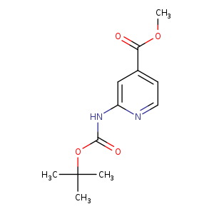 2-[[(1,1-Dimethylethoxy)carbonyl]amino]-4-pyridinecarboxylic acidmethylester