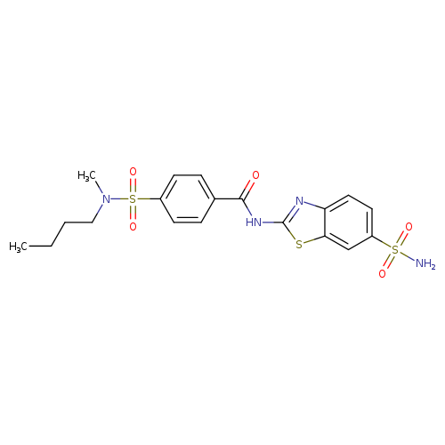 4-[butyl(methyl)sulfamoyl]-N-(6-sulfamoyl-1,3-benzothiazol-2-yl)benzamide