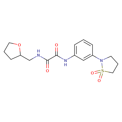 N'-[3-(1,1-dioxo-1lambda6,2-thiazolidin-2-yl)phenyl]-N-[(oxolan-2-yl)methyl]ethanediamide