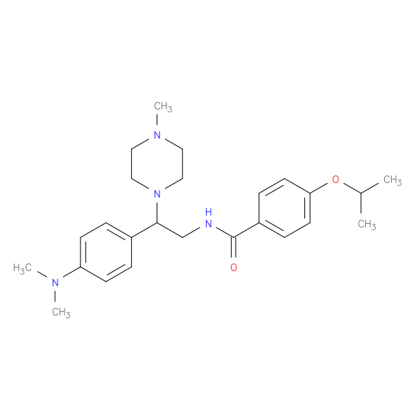 N-{2-[4-(dimethylamino)phenyl]-2-(4-methylpiperazin-1-yl)ethyl}-4-(propan-2-yloxy)benzamide