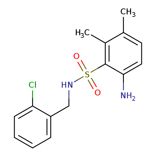 6-amino-N-[(2-chlorophenyl)methyl]-2,3-dimethylbenzene-1-sulfonamide