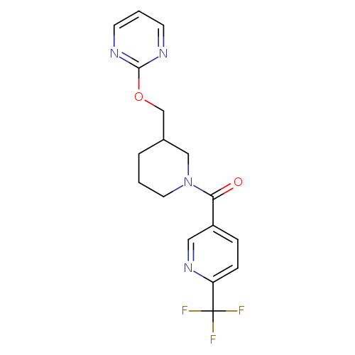 2-({1-[6-(trifluoromethyl)pyridine-3-carbonyl]piperidin-3-yl}methoxy)pyrimidine