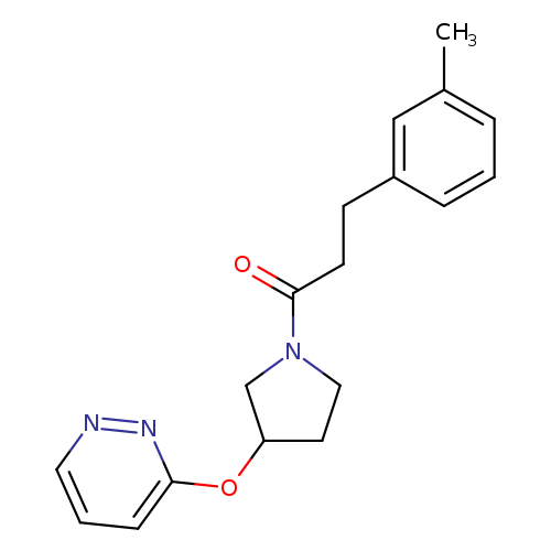 3-(3-methylphenyl)-1-[3-(pyridazin-3-yloxy)pyrrolidin-1-yl]propan-1-one