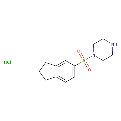 1-(2,3-dihydro-1H-indene-5-sulfonyl)piperazine hydrochloride
