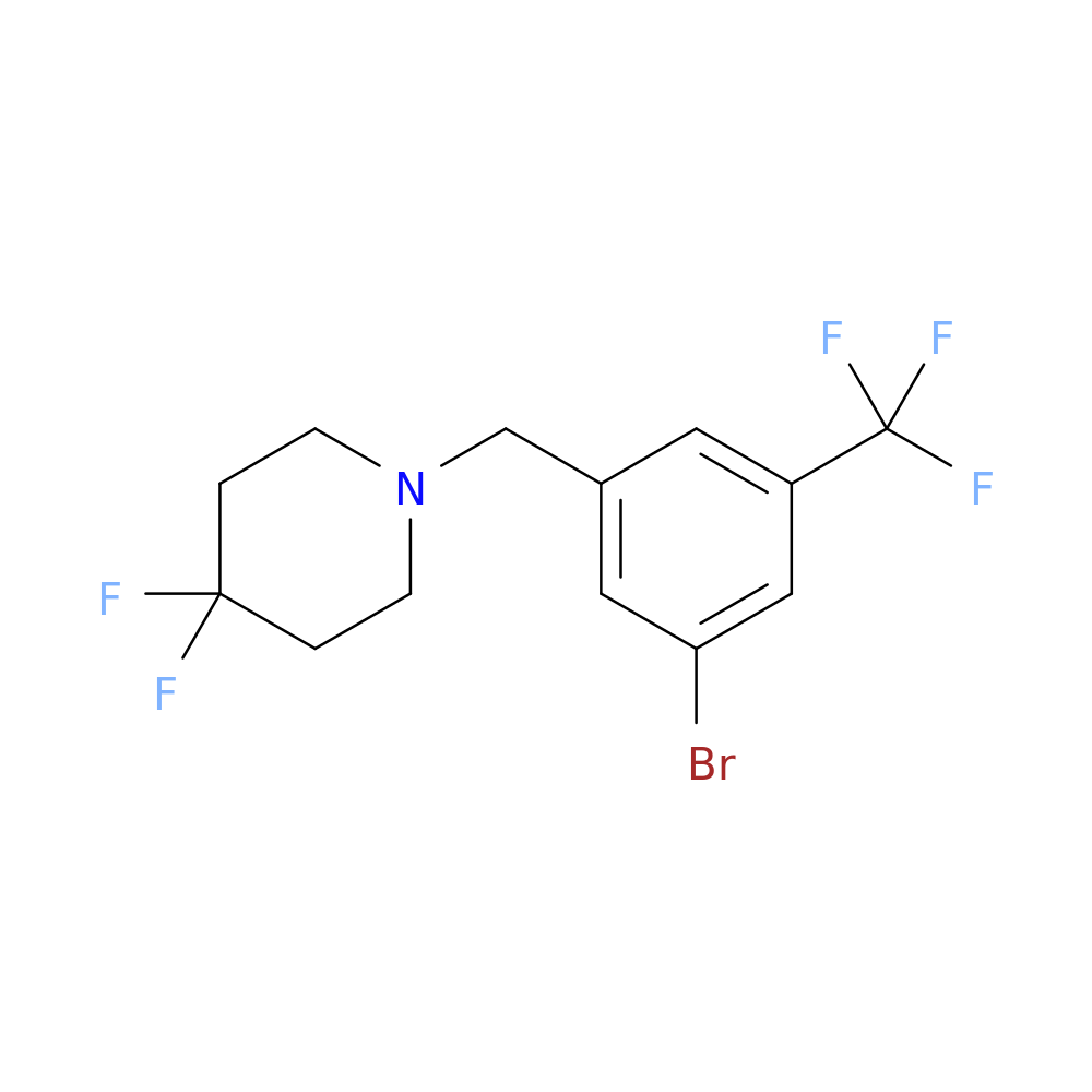 1-(3-Bromo-5-trifluoromethyl-benzyl)-4,4-difluoro-piperidine