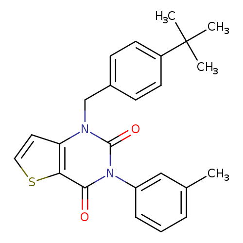 1-[(4-tert-butylphenyl)methyl]-3-(3-methylphenyl)-1H,2H,3H,4H-thieno[3,2-d]pyrimidine-2,4-dione