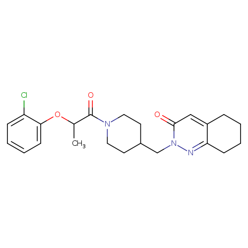 2-({1-[2-(2-chlorophenoxy)propanoyl]piperidin-4-yl}methyl)-2,3,5,6,7,8-hexahydrocinnolin-3-one