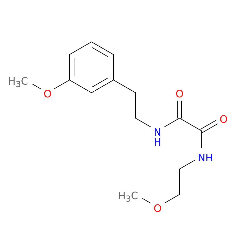 N-(2-methoxyethyl)-N'-[2-(3-methoxyphenyl)ethyl]ethanediamide
