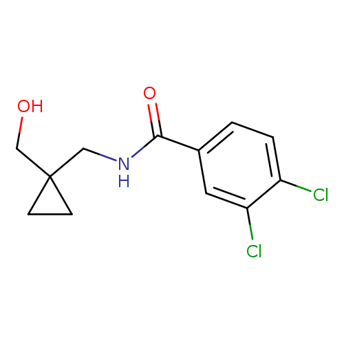 3,4-dichloro-N-{[1-(hydroxymethyl)cyclopropyl]methyl}benzamide