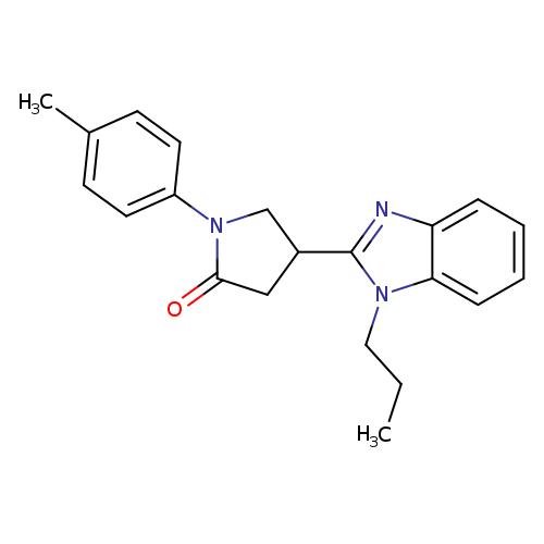 1-(4-methylphenyl)-4-(1-propyl-1H-1,3-benzodiazol-2-yl)pyrrolidin-2-one