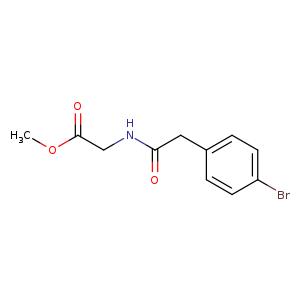 Methyl n-[(4-bromophenyl)acetyl]glycinate