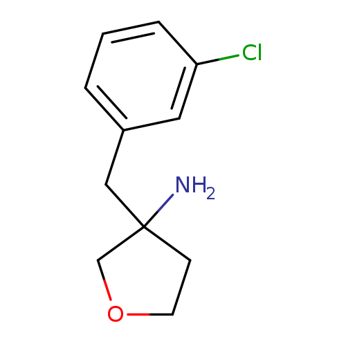 3-[(3-chlorophenyl)methyl]oxolan-3-amine