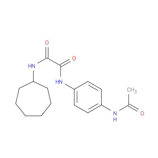 N'-cycloheptyl-N-(4-acetamidophenyl)ethanediamide