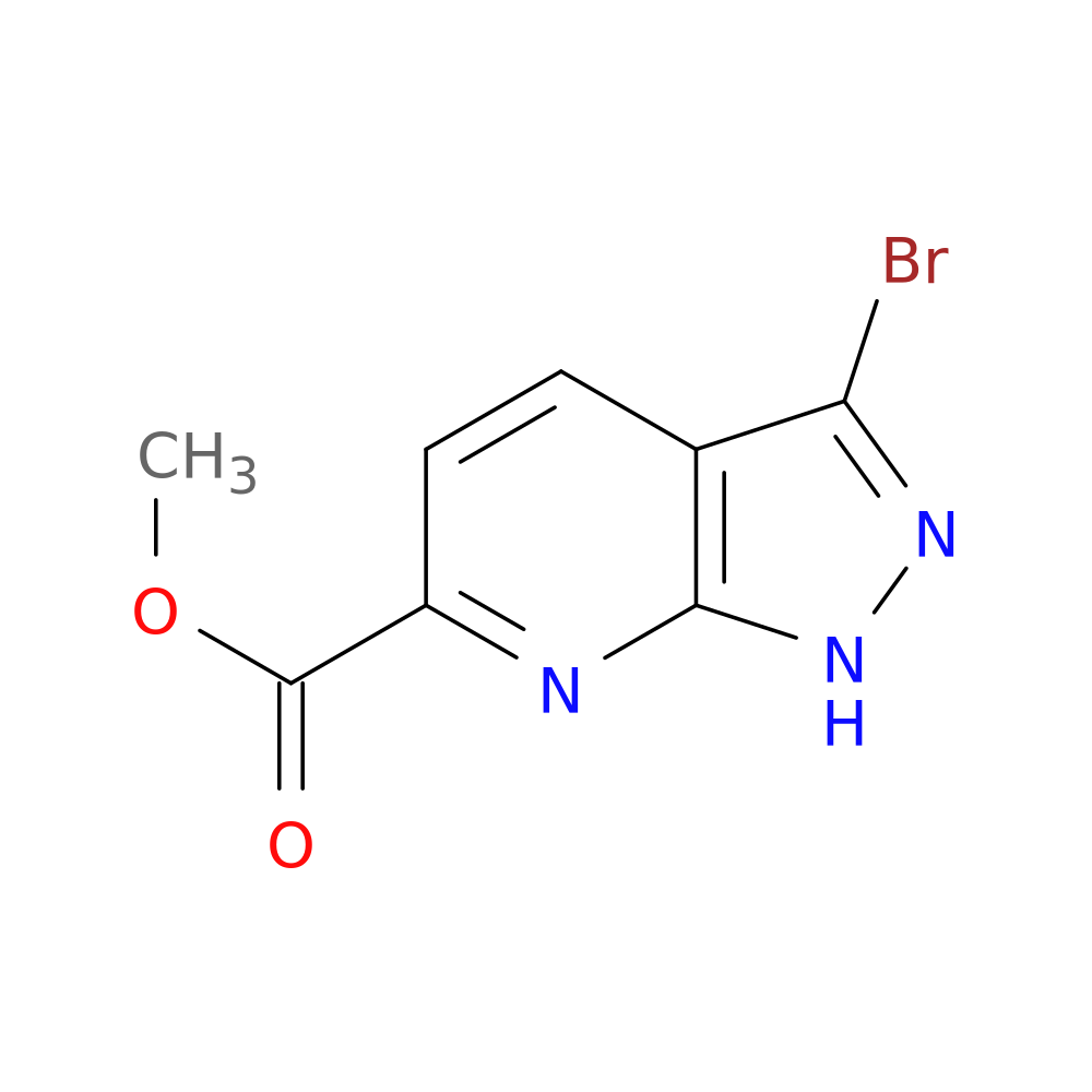 methyl 3-bromo-1H-pyrazolo[3,4-b]pyridine-6-carboxylate