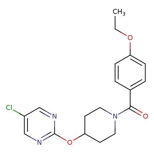 5-chloro-2-{[1-(4-ethoxybenzoyl)piperidin-4-yl]oxy}pyrimidine