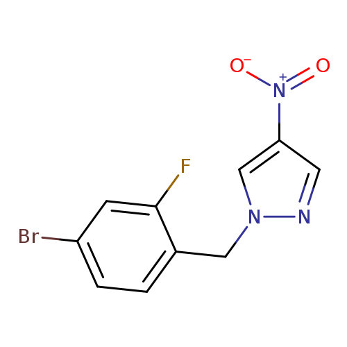 1-[(4-bromo-2-fluorophenyl)methyl]-4-nitro-1H-pyrazole