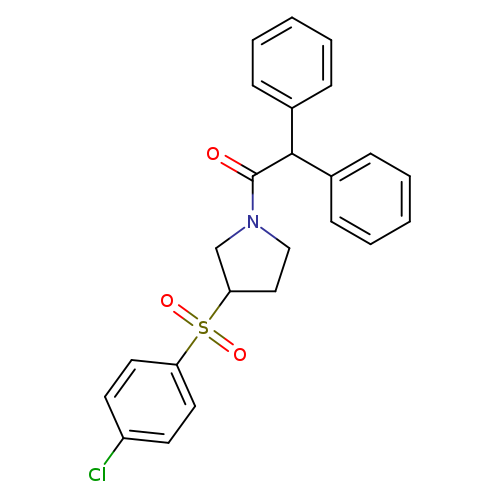 1-[3-(4-chlorobenzenesulfonyl)pyrrolidin-1-yl]-2,2-diphenylethan-1-one