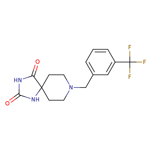 8-{[3-(trifluoromethyl)phenyl]methyl}-1,3,8-triazaspiro[4.5]decane-2,4-dione