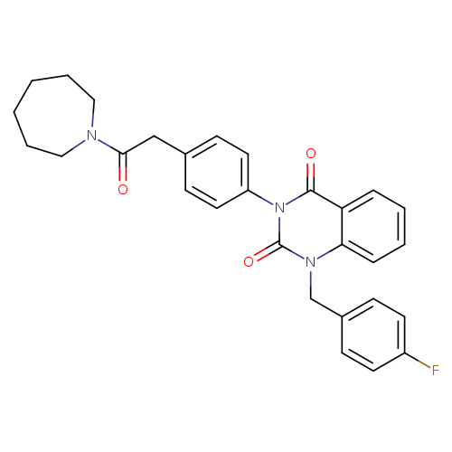 3-{4-[2-(azepan-1-yl)-2-oxoethyl]phenyl}-1-[(4-fluorophenyl)methyl]-1,2,3,4-tetrahydroquinazoline-2,4-dione