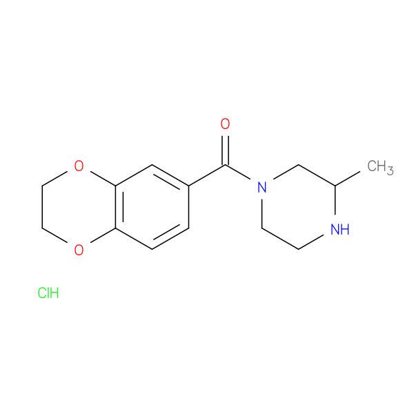 (2,3-Dihydrobenzo[b][1,4]dioxin-6-yl)(3-methylpiperazin-1-yl)methanone hydrochloride