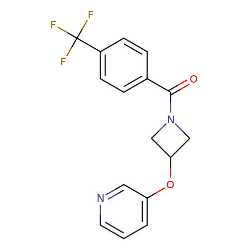 3-({1-[4-(trifluoromethyl)benzoyl]azetidin-3-yl}oxy)pyridine