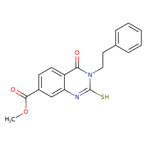 methyl 4-oxo-3-(2-phenylethyl)-2-sulfanyl-3,4-dihydroquinazoline-7-carboxylate
