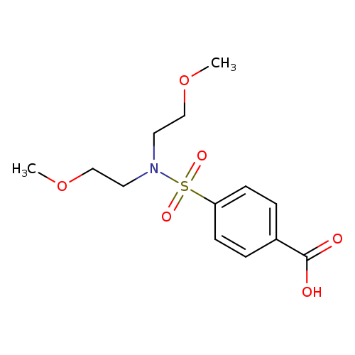 4-[bis(2-methoxyethyl)sulfamoyl]benzoic acid