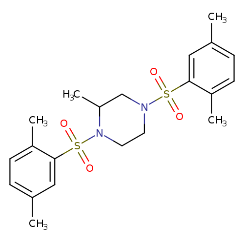 1,4-bis(2,5-dimethylbenzenesulfonyl)-2-methylpiperazine