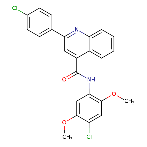 N-(4-chloro-2,5-dimethoxyphenyl)-2-(4-chlorophenyl)-4-quinolinecarboxamide