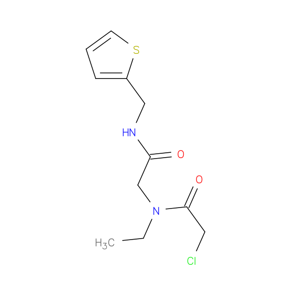 2-chloro-N-ethyl-N-({[(thiophen-2-yl)methyl]carbamoyl}methyl)acetamide