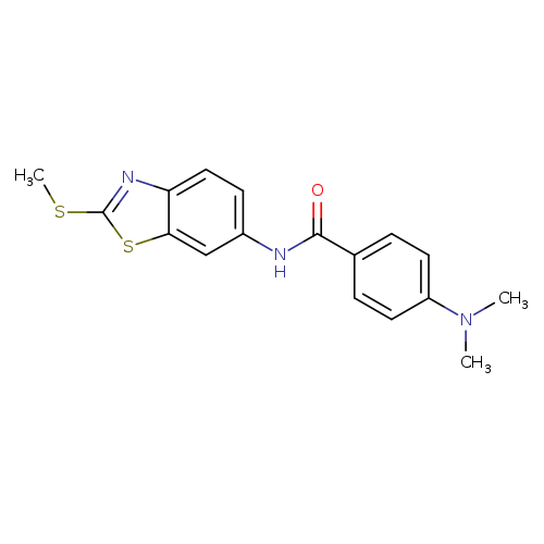 4-(dimethylamino)-N-[2-(methylsulfanyl)-1,3-benzothiazol-6-yl]benzamide