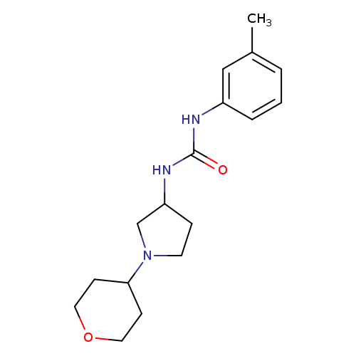 1-(3-methylphenyl)-3-[1-(oxan-4-yl)pyrrolidin-3-yl]urea