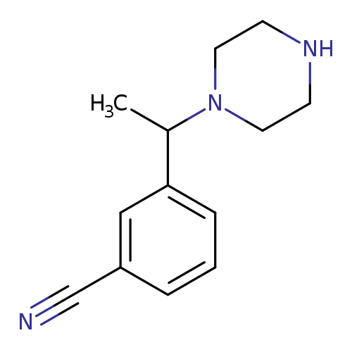 3-[1-(piperazin-1-yl)ethyl]benzonitrile