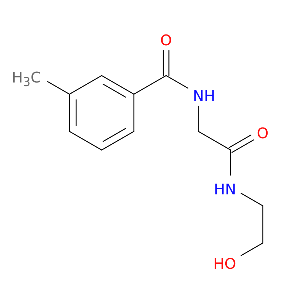 N-(2-hydroxyethyl)-2-[(3-methylphenyl)formamido]acetamide