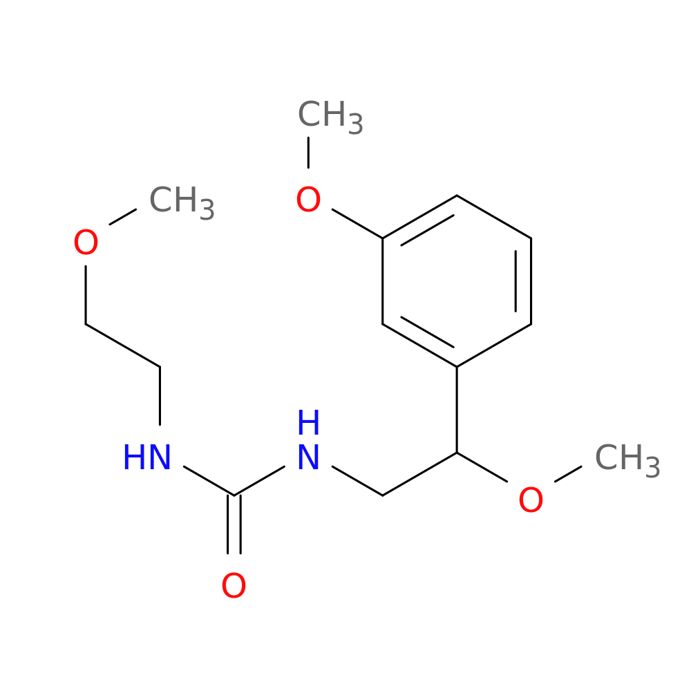 1-[2-methoxy-2-(3-methoxyphenyl)ethyl]-3-(2-methoxyethyl)urea