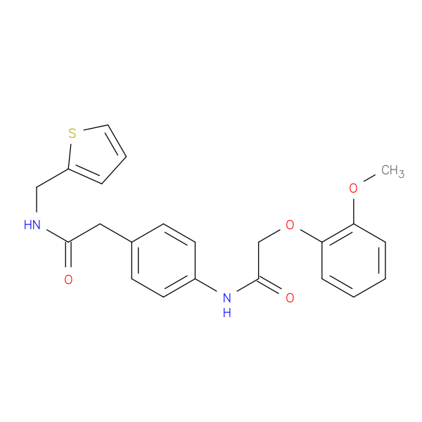 2-(2-methoxyphenoxy)-N-[4-({[(thiophen-2-yl)methyl]carbamoyl}methyl)phenyl]acetamide