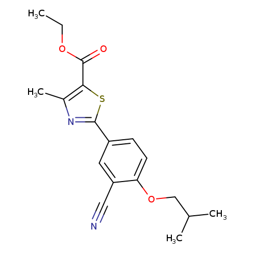 5-Thiazolecarboxylic acid, 2-[3-cyano-4-(2-methylpropoxy)phenyl]-4-methyl-, ethyl ester