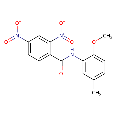 2,4-bisnitro-N-(2-methoxy-5-methylphenyl)benzamide