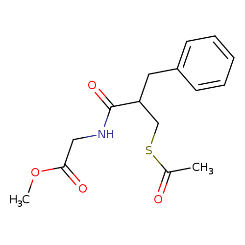 Glycine,N-[2-[(acetylthio)methyl]-1-oxo-3-phenylpropyl]-, methyl ester