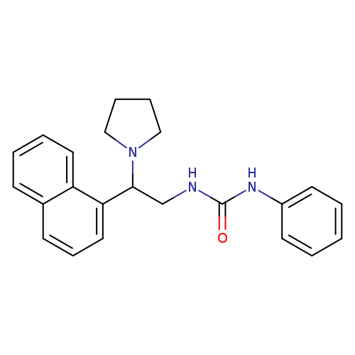 3-[2-(naphthalen-1-yl)-2-(pyrrolidin-1-yl)ethyl]-1-phenylurea