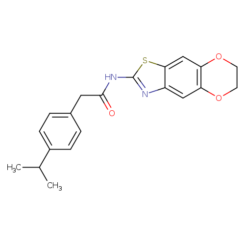 N-{10,13-dioxa-4-thia-6-azatricyclo[7.4.0.0^{3,7}]trideca-1,3(7),5,8-tetraen-5-yl}-2-[4-(propan-2-yl)phenyl]acetamide