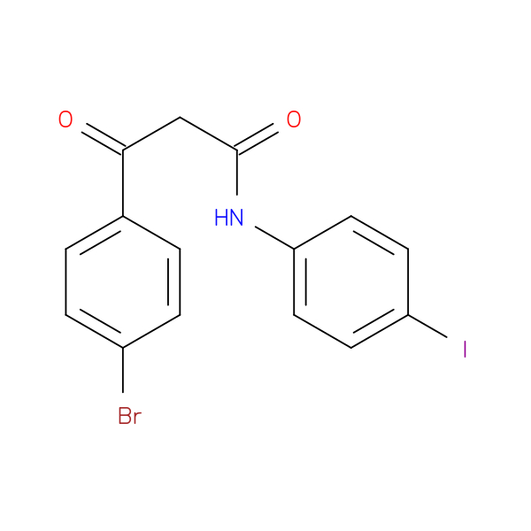 3-(4-Bromophenyl)-N-(4-iodophenyl)-3-oxopropanamide