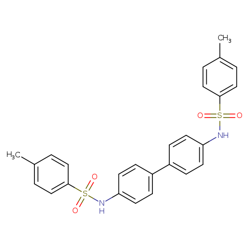 4-methyl-N-[4'-(4-methylbenzenesulfonamido)-[1,1'-biphenyl]-4-yl]benzene-1-sulfonamide