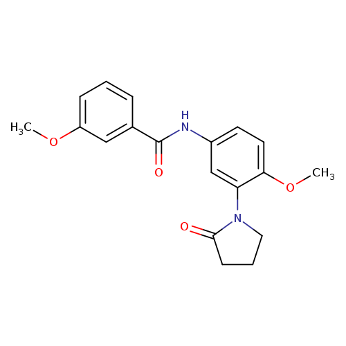 3-methoxy-N-[4-methoxy-3-(2-oxopyrrolidin-1-yl)phenyl]benzamide